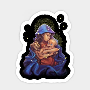 Virgin Mary and Jesus Sticker